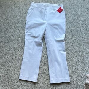 Spanx NWT silver linings kick flair perf pant in white